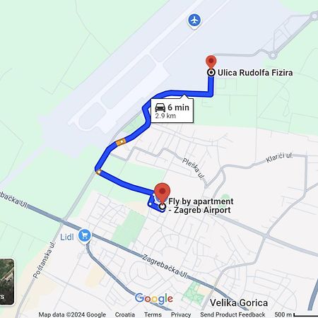 ווליקה גוריצה Fly By Suite - Zagreb Airport - 0-24H Self Check In&Out - Parking On Site מראה חיצוני תמונה